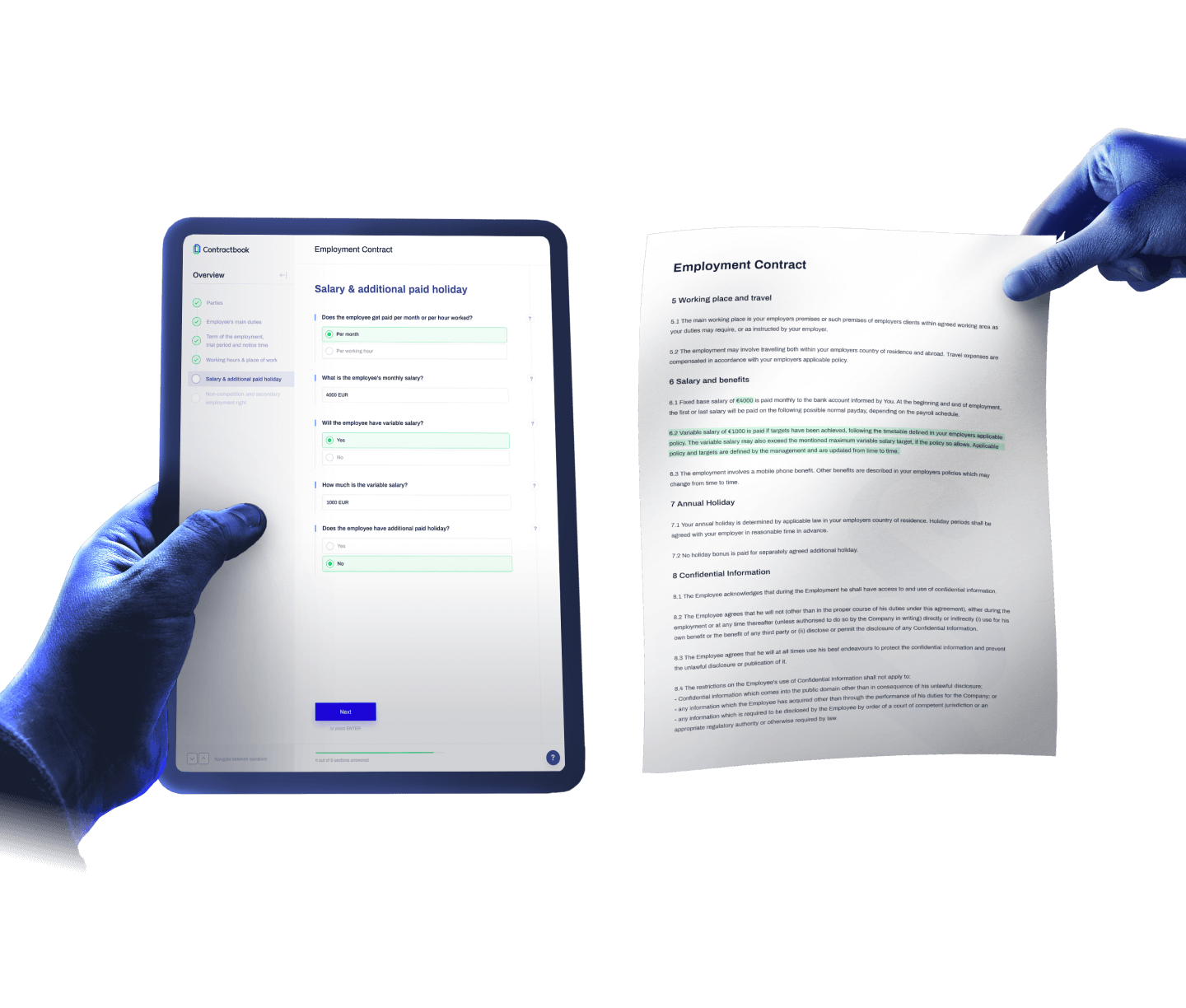 Pricing Contractbook